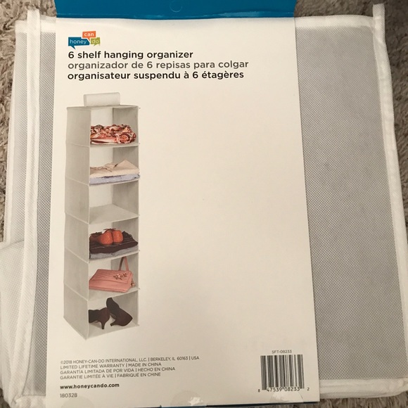 Honey Can Do 6 Shelf Hanging Organizer - Picture 2 of 3